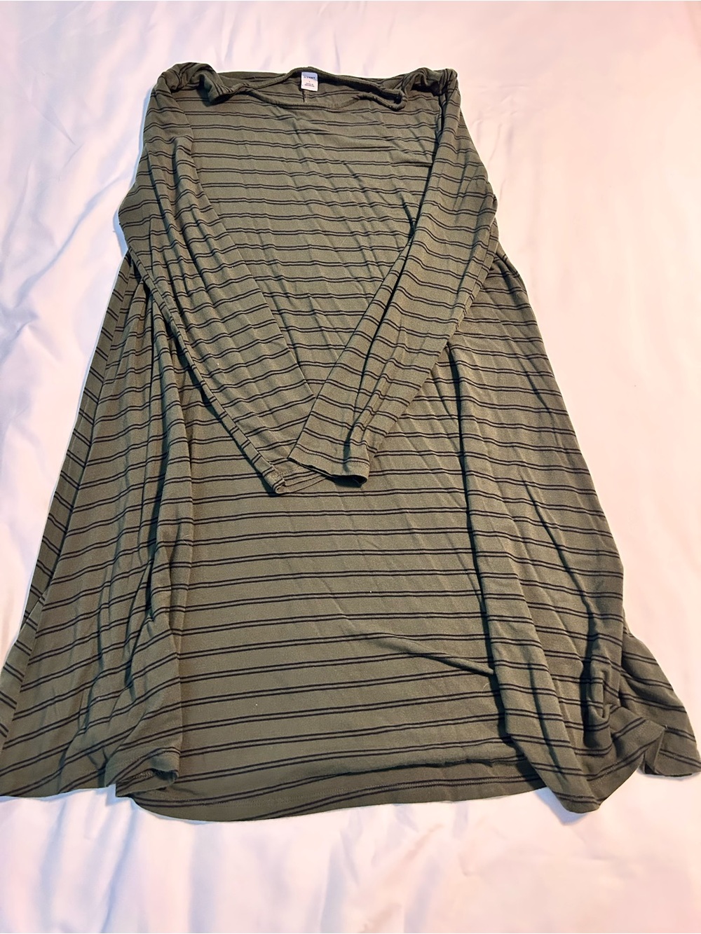 Old Navy Olive Green Striped Top